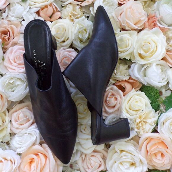 Agl Shoes - AGL Italian leather luxury mules 40.5